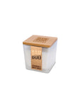 Bamboo Cedarwood & White Musk Small Soy Candle  - 20 Hours Burn - Crackling Wick