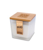 Bamboo Cedarwood & White Musk Large Soy Candle  - 40 Hours Burn - Crackling Wick