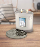 Heart & Home Fresh Linen  Twin Wick Ellipse Soy Candle - 40 Hours Burn