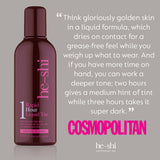 He-Shi Rapid 1 Hour Liquid Self Tan - Medium to Dark Tan - Quick Dry