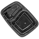 VINSANI 10pk 2 COMPARTMENTS MEAL PREP CONTAINERS 1010424