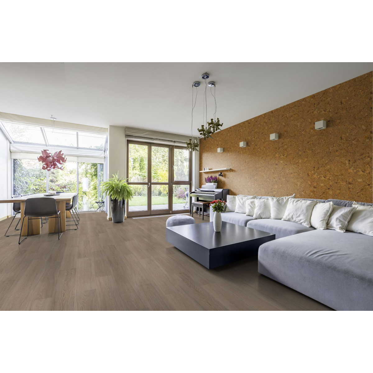 Decorative Cork Wall Tiles - Natural 1 - 1 Tile - 0.18m2 (1.94sqft)