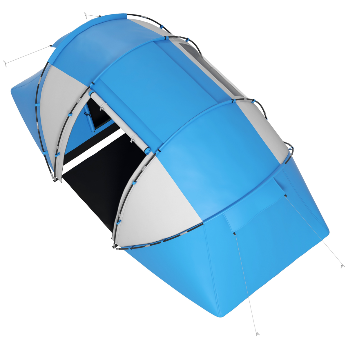 4-6 Persons Camping Tent Dome Family Travel Group Hiking Room Fishing Outsunny