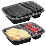 VINSANI 10pk 2 COMPARTMENTS MEAL PREP CONTAINERS 1010424