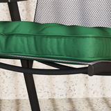 Outsunny 42 x 42cm Replacement Garden Seat Cushion Pad with Ties, Green