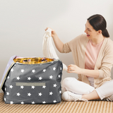 VINSANI 3pc STORAGE BAGS DARK GREY STAR 0000341