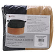 VINSANI LAUNDRY BASKET BLACK & COFFEE 1010287