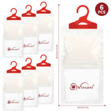 VINSANI 6PC HANGING WARDROBE DEHUMIDIFIER BAG