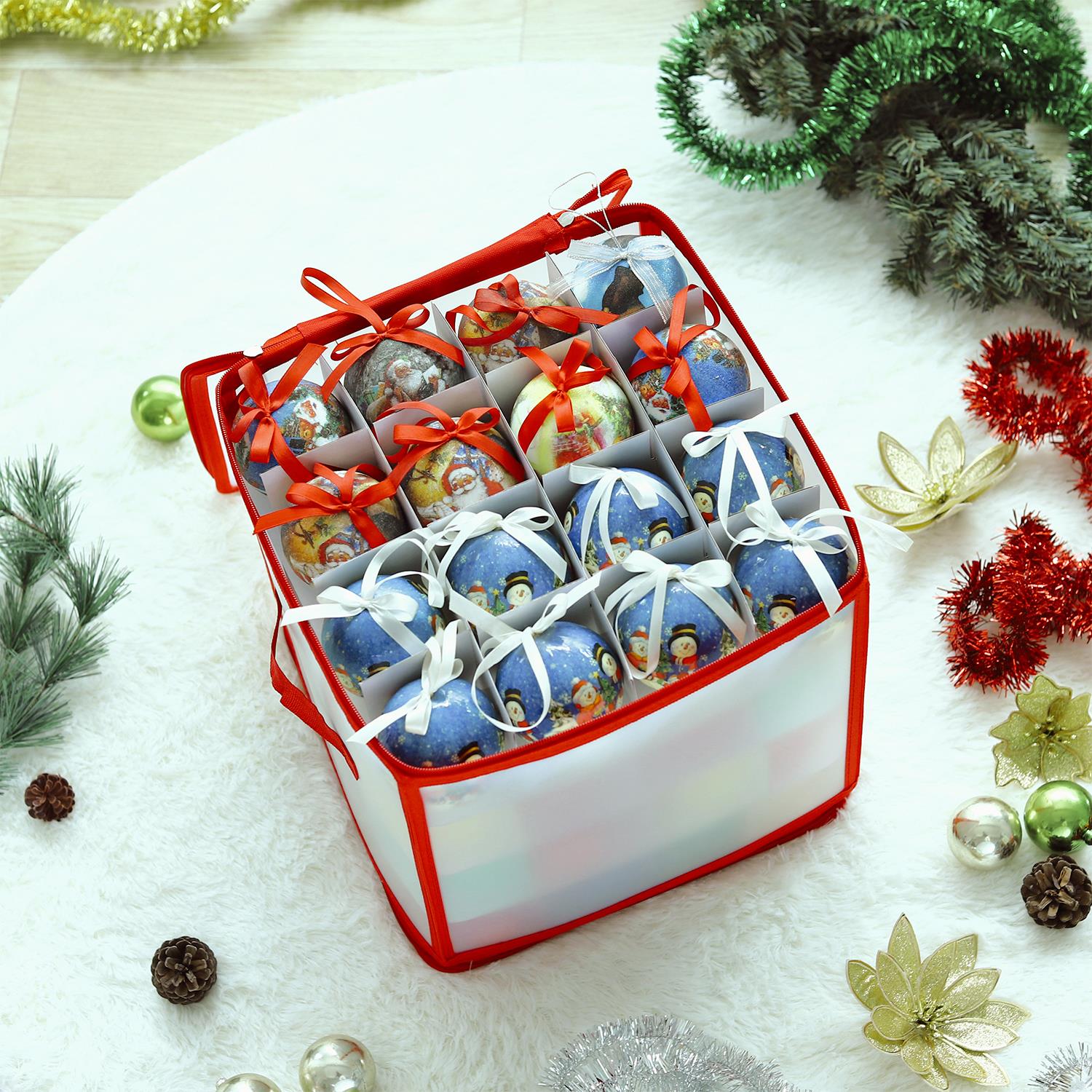 VINSANI XMAS 64 BAUBLE DECORATIONS BOX 0008940