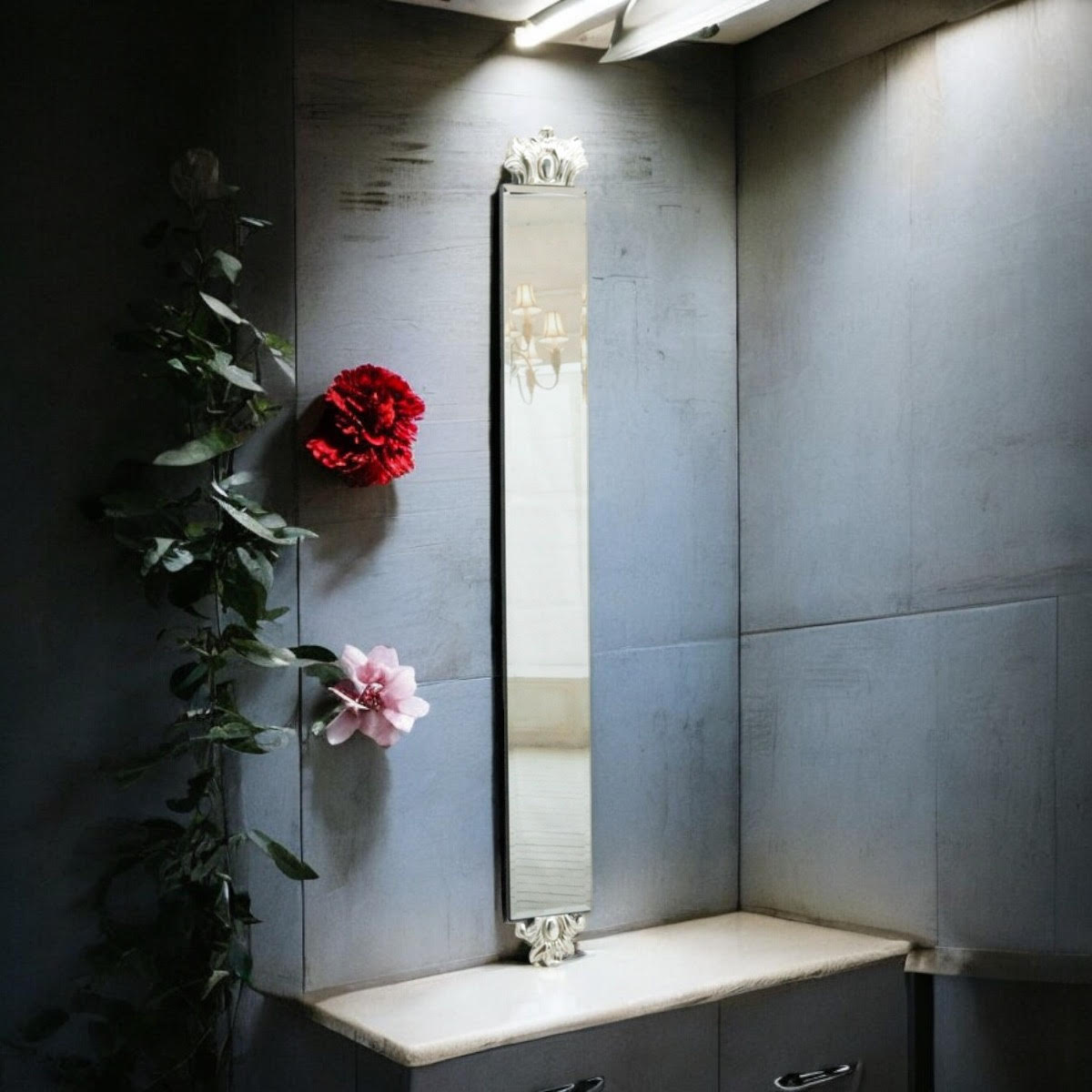 13 X 109CM SILVER  MIRROR