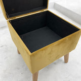 YELLOW WOODEN TRUNK