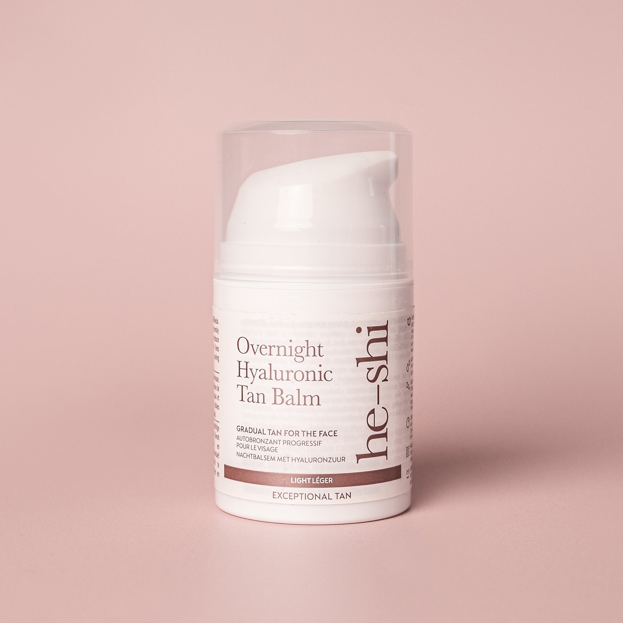 He-Shi Overnight Hyaluronic Self Tan Balm 50ml - Relaxing Facial Night Tan