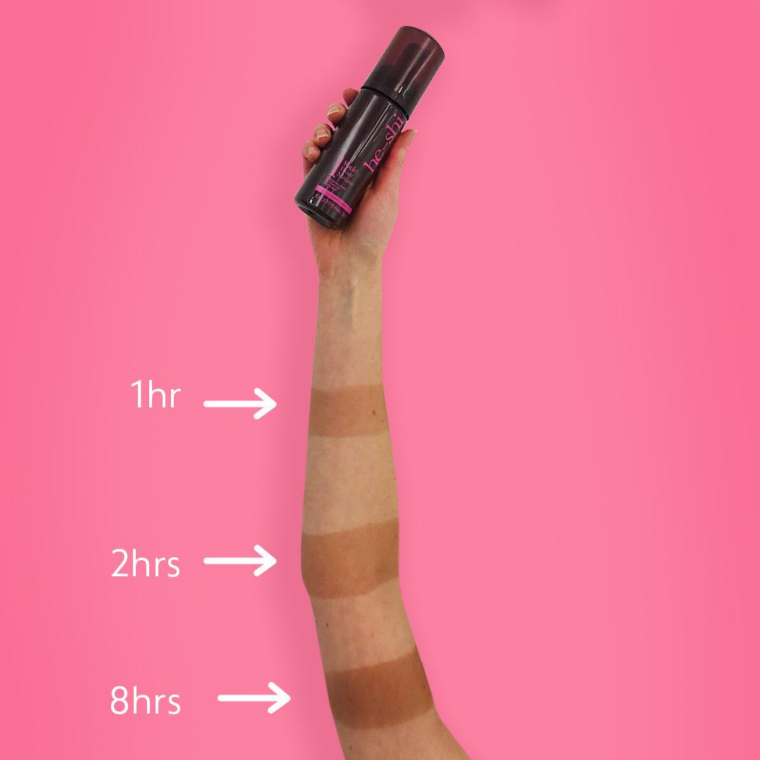 He-Shi Rapid 1 Hour Mousse  - Medium to Dark Self Tan - Quick Dry