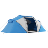 4-6 Persons Camping Tent Dome Family Travel Group Hiking Room Fishing Outsunny